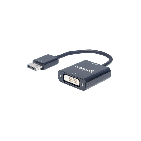 Adaptador Manhattan DisplayPort 1.2a M a DVI-D H Activo Color Negro