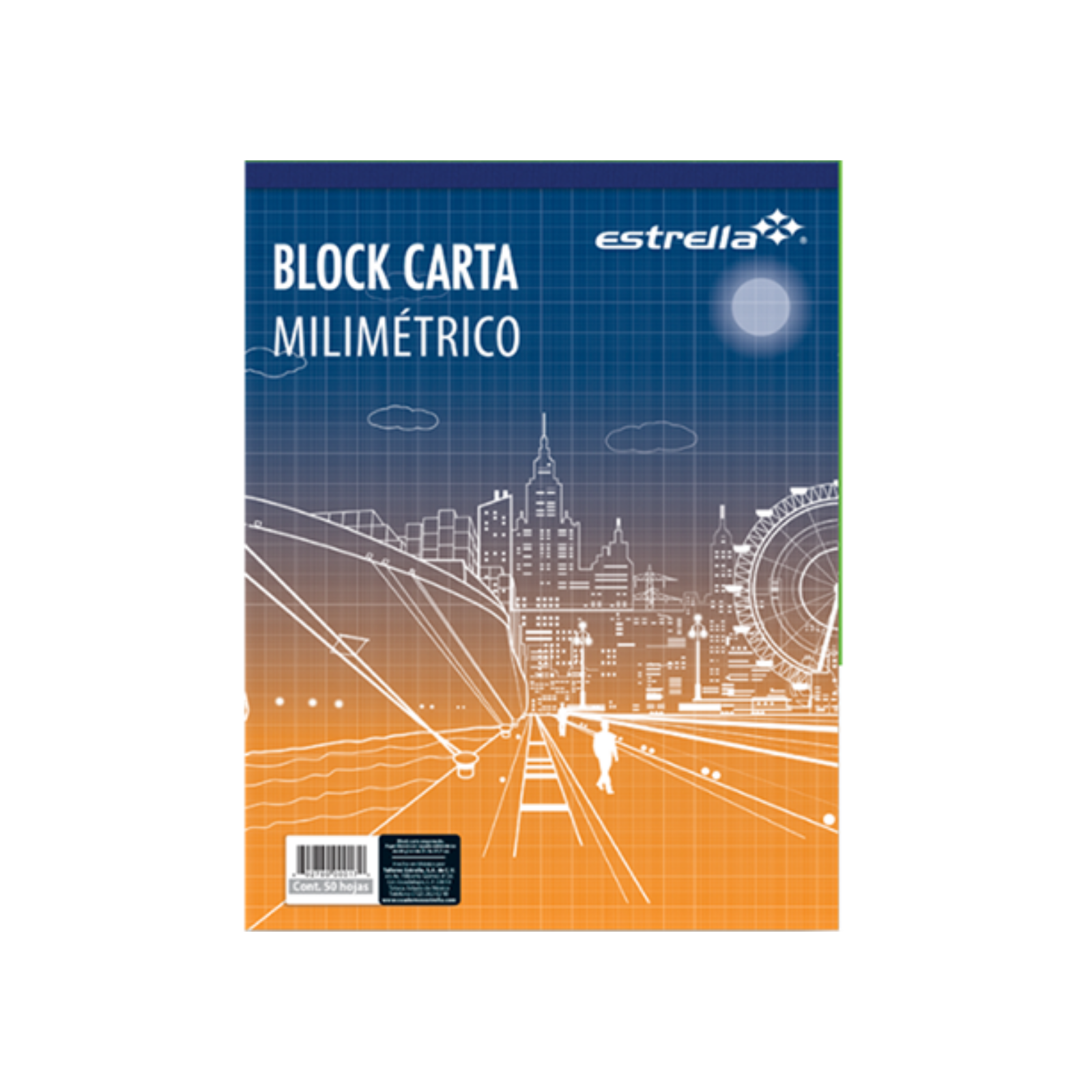 BLOCK ESTRELLA CARTA MILIMETRICO 50 HJS