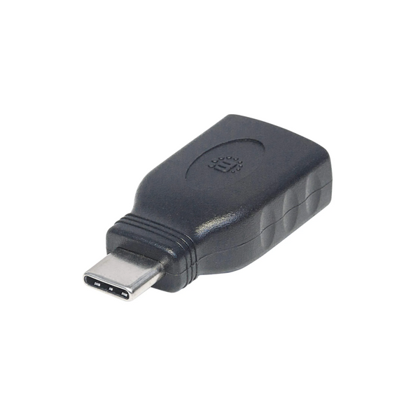 Adaptador Manhattan USB-C 3.1 Gen 1 Super Velocidad CM/AH 5 Gbps Color Negro