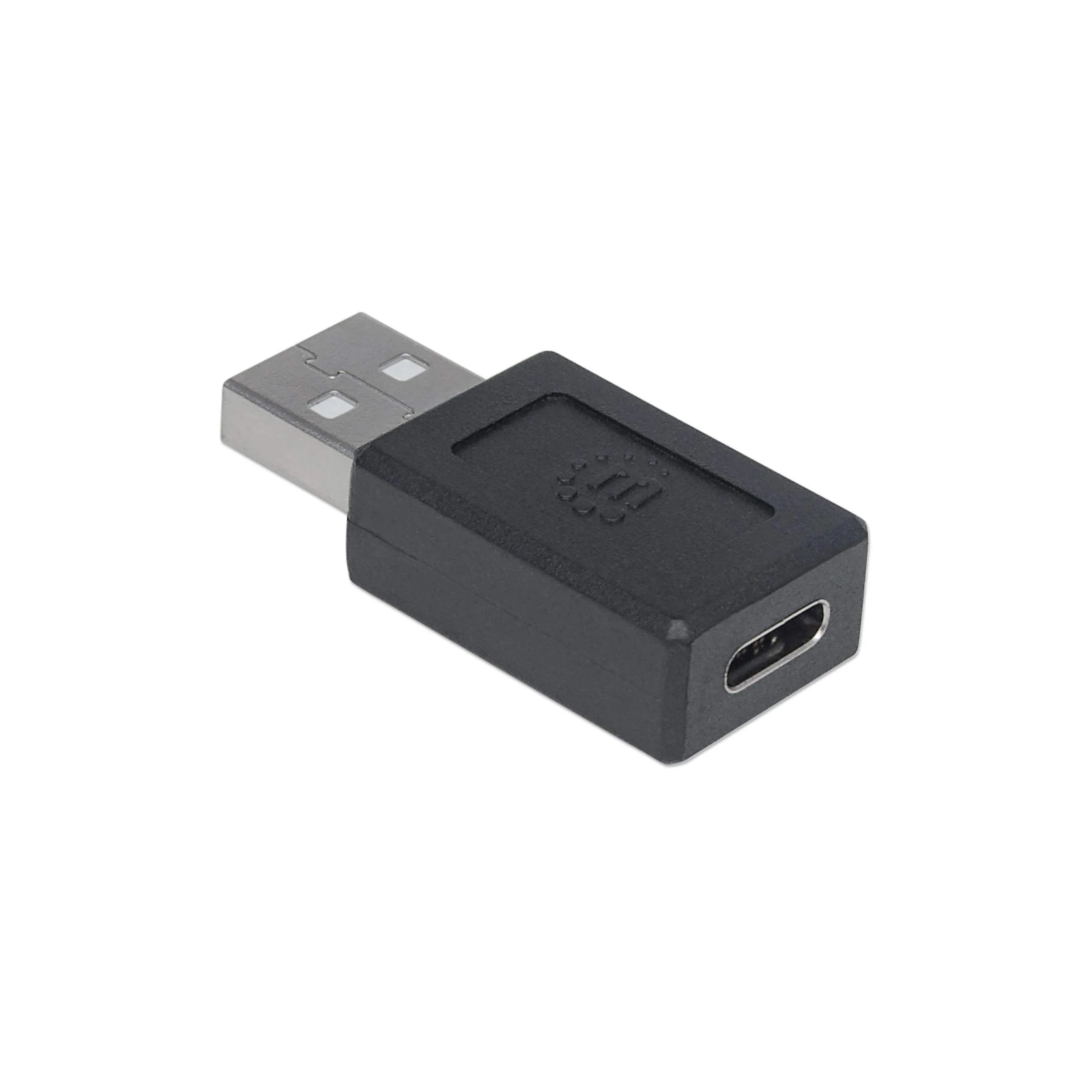 Adaptador Manhattan USB C-A 2.0 Color Negro