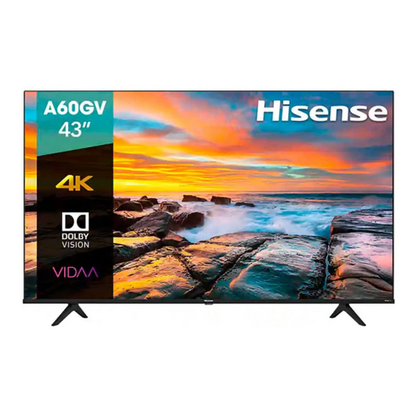 Televisor Hisense A6GV 43" Smart TV UHD 4K Resolución 3840x2160 Sin Bizel Wi-Fi Compatible con Alexa