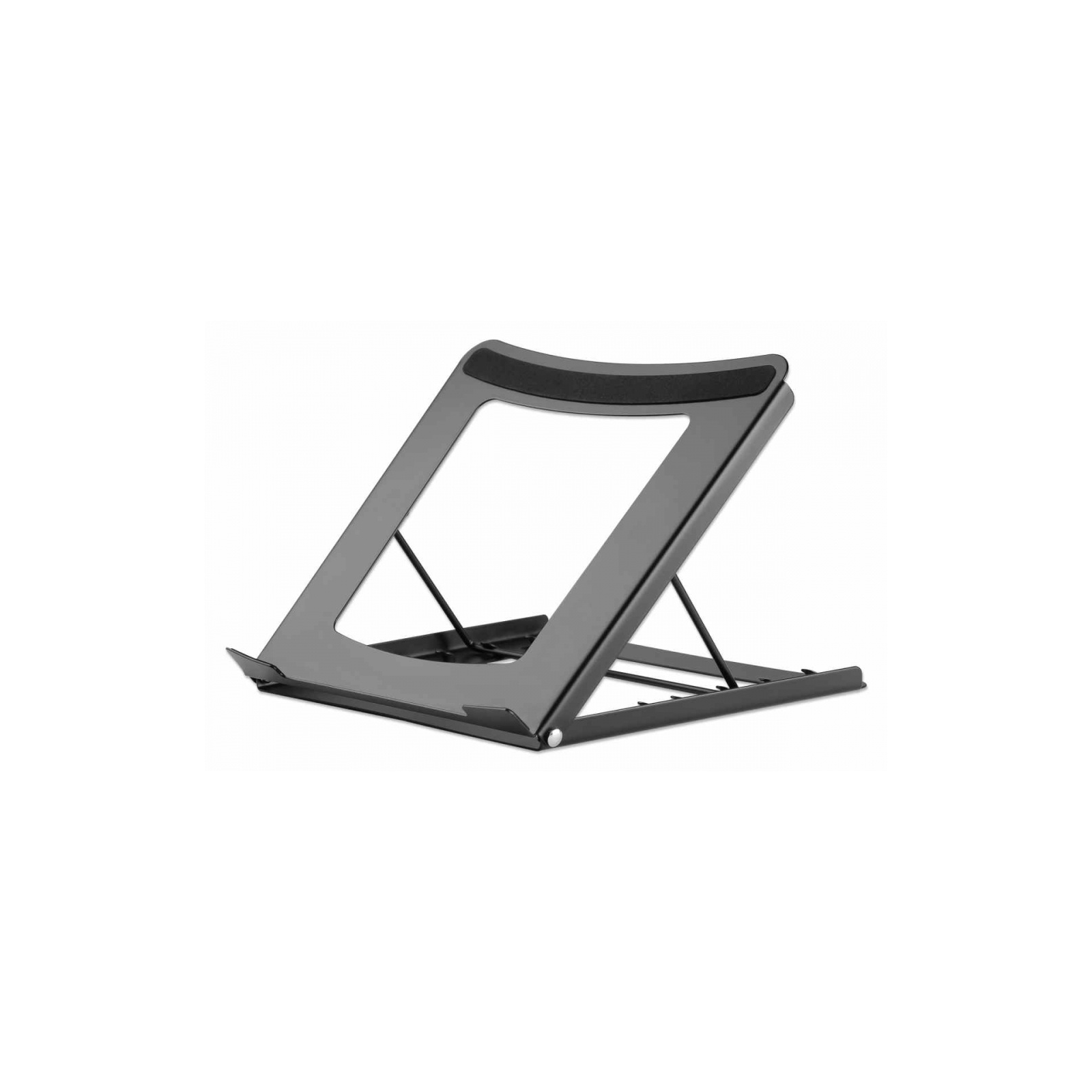 Soporte Manhattan Ajustable para Laptop/Tablet 10" a 15.6" Plegable 5 Posiciones Hasta 5 Kg Color Negro