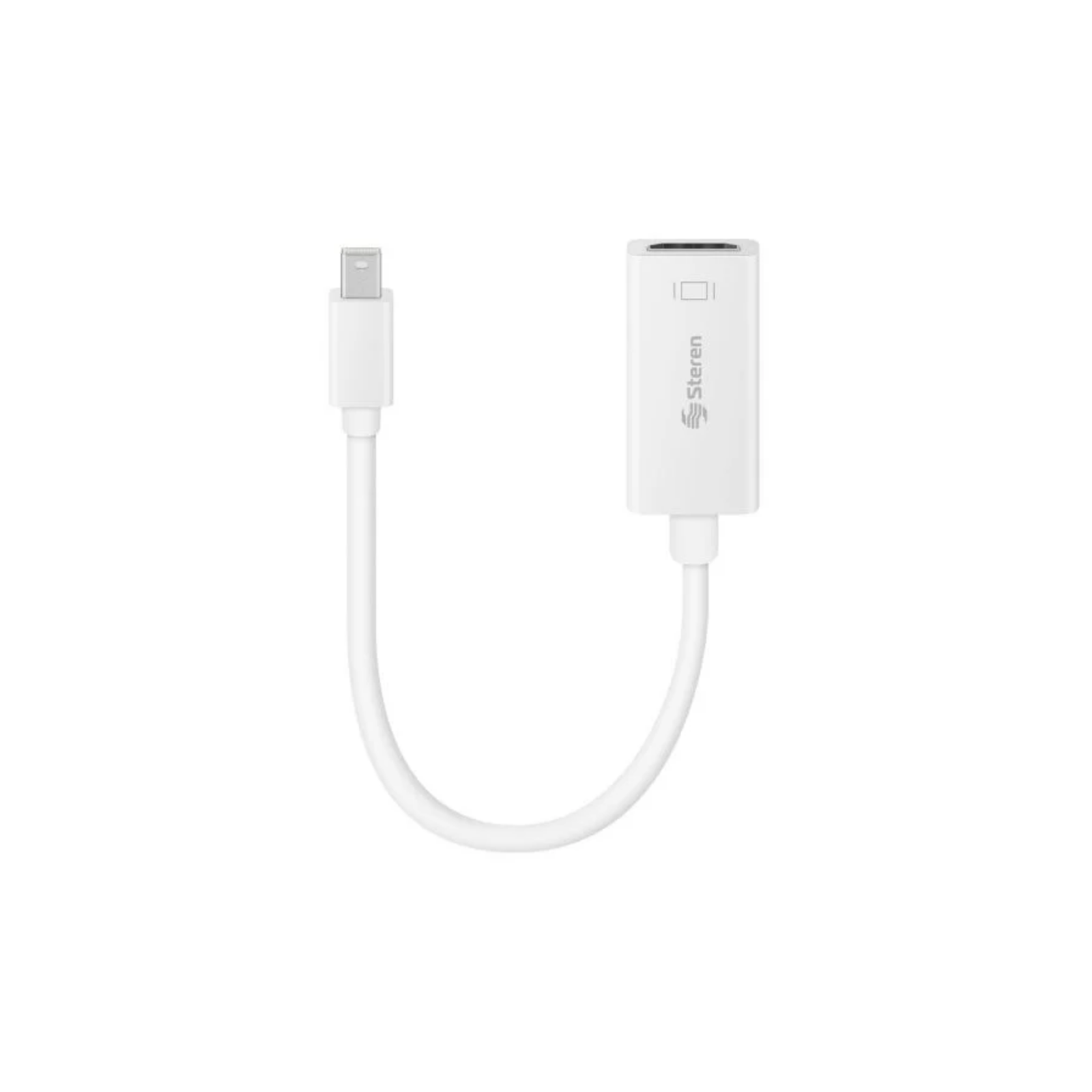 Adaptador Steren Mini DisplayPort/Thunderbolt a HDMI Windows/Mac Color Blanco