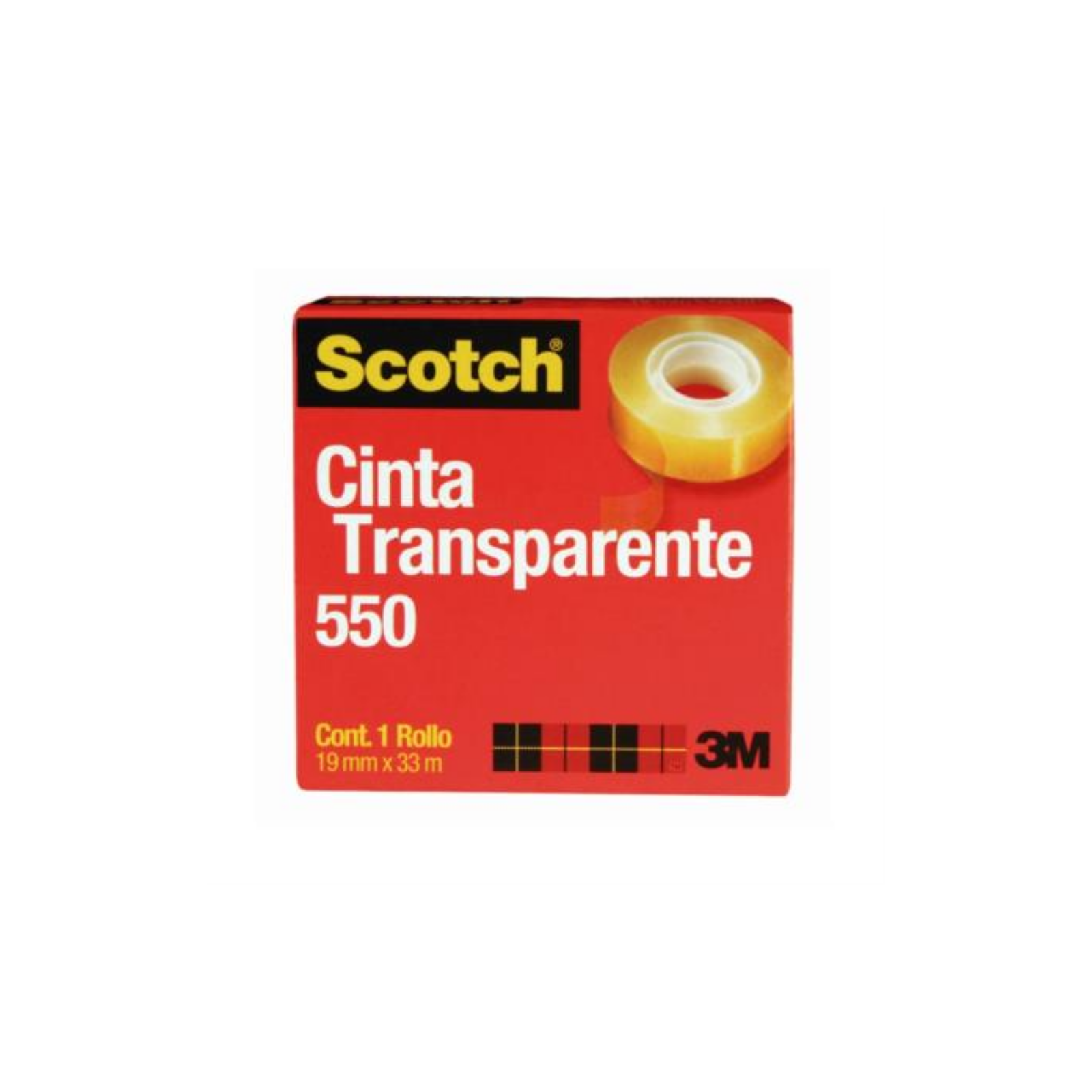 Cinta Scotch 3M 550 19x33 Transparente Adhesiva