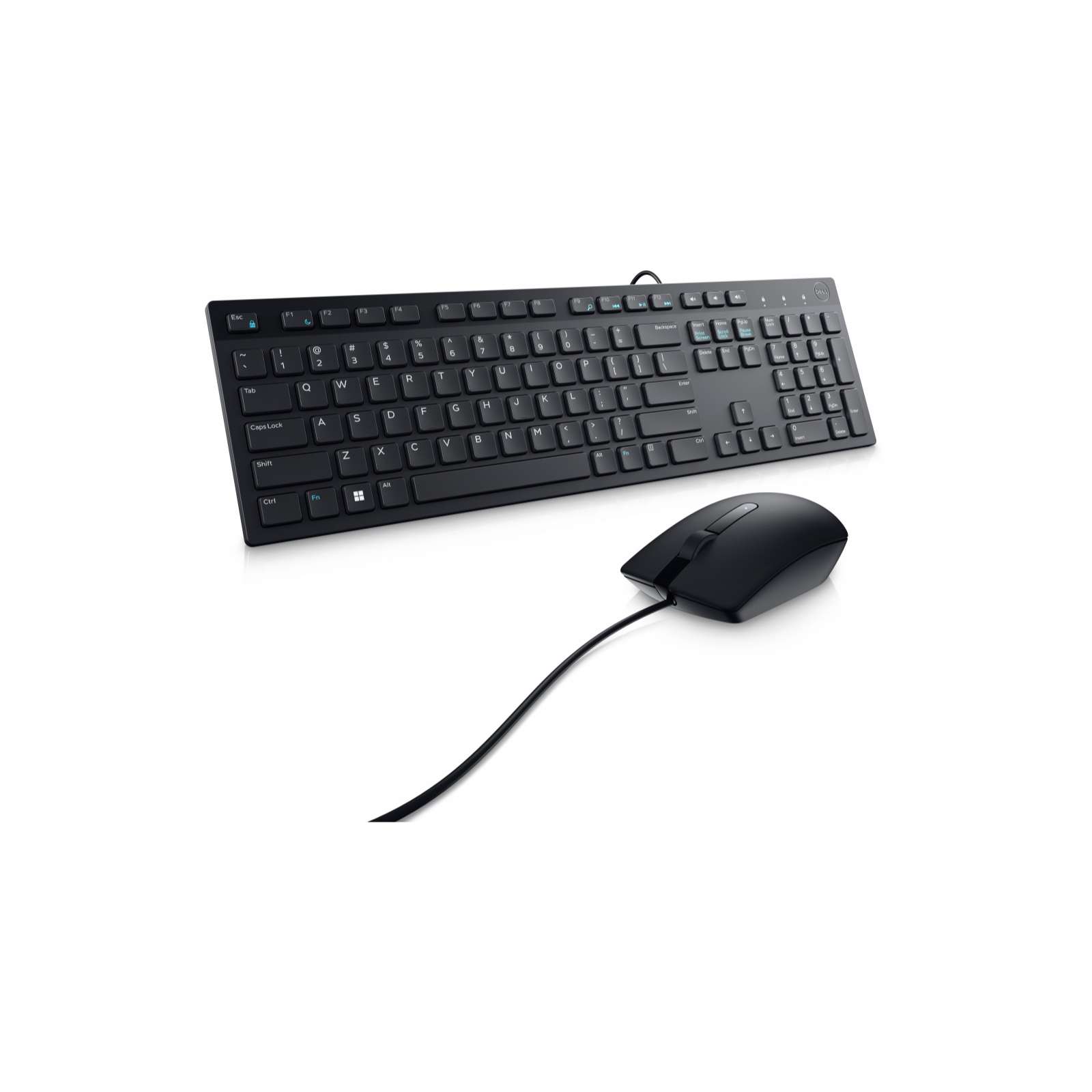 Kit Teclado y Mouse Dell KM300C Alámbrico USB Español Color Negro