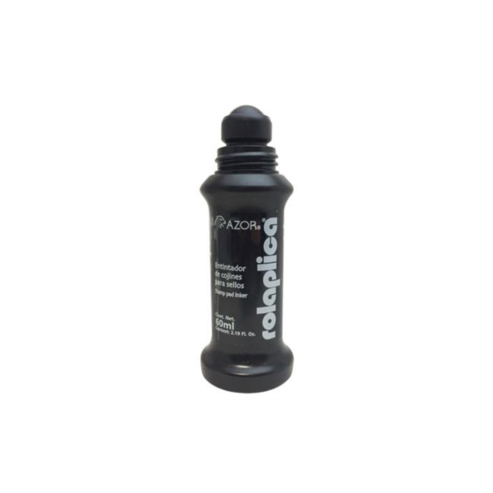 Tinta Azor Rolaplica 587 para Sellos Negro 60ml