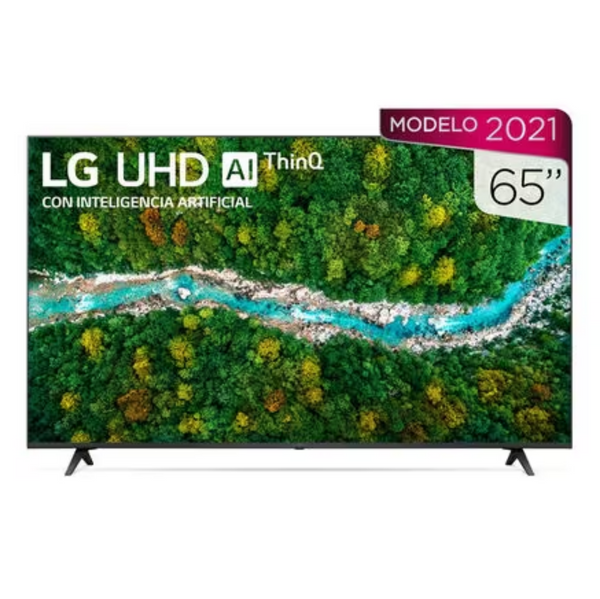 Pantalla LG UP77 65" AI ThinQ Smart TV UHD 4K Resolución 3840x2160