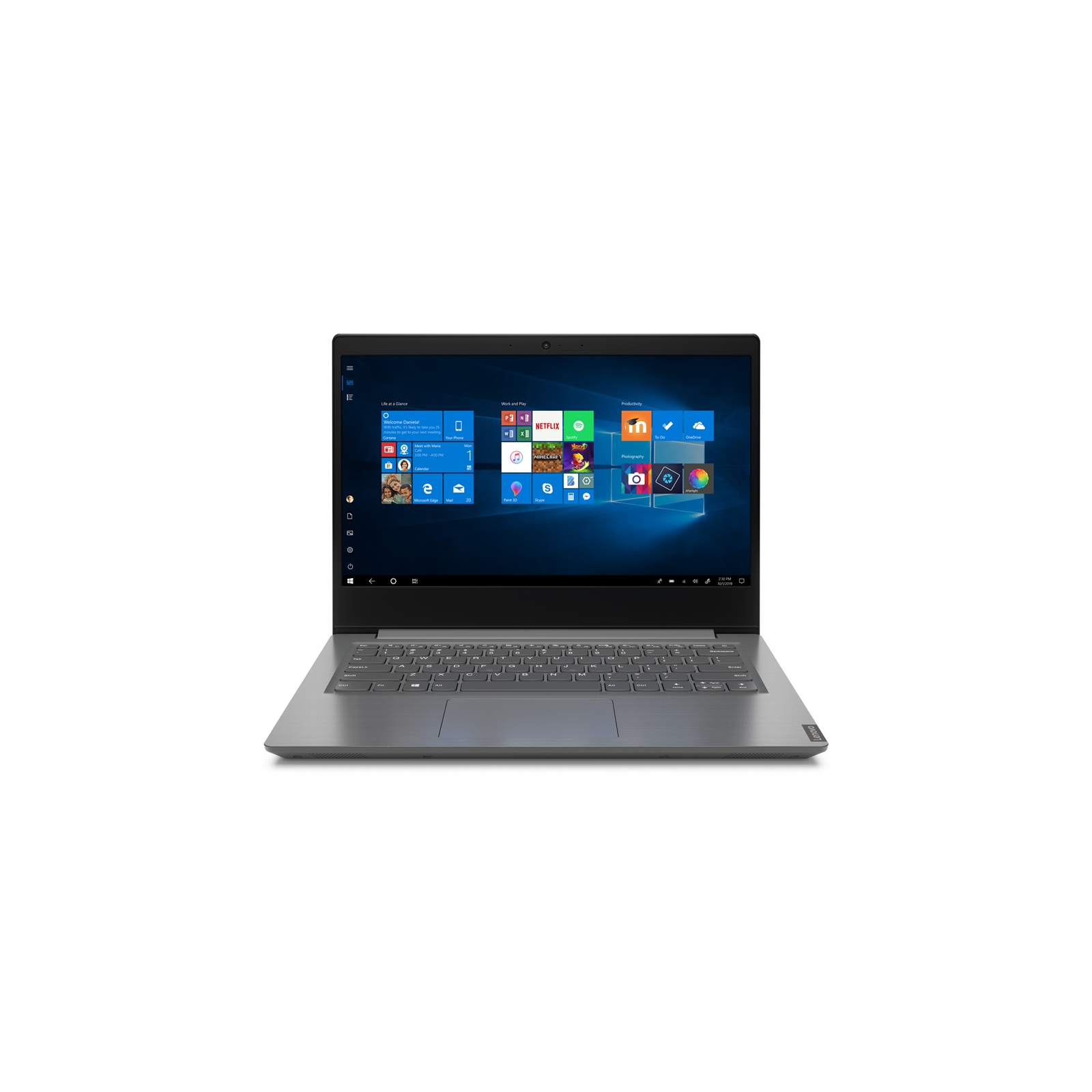 Laptop Lenovo (D90) V14-ARE 14" AMD R7 4700U Disco duro 512 GB SSD Ram 4GB+4GB Windows 10 Pro Color Gris