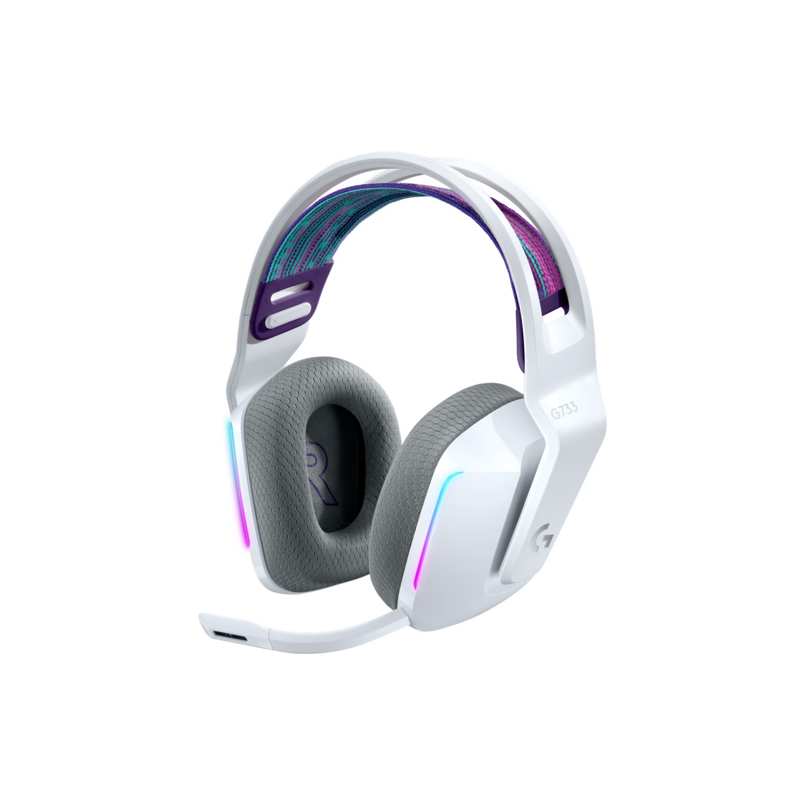 Audífonos Logitech G733 LIGHTSPEED Gaming Inalámbricos RGB Color Blanco