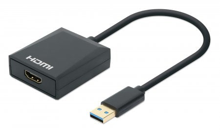 Convertidor Video USB 3.2 a HDMI H, 1080p - 1920 x 1080 Supported - Negro
