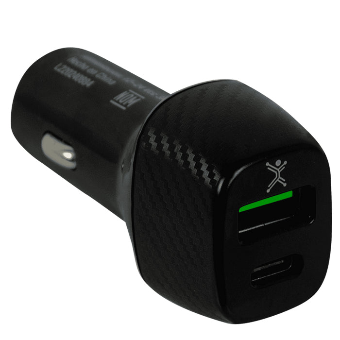 Adaptador de Corriente para Auto 30W 2 Puertos USB Tipo C y A | PERFECT CHOICE