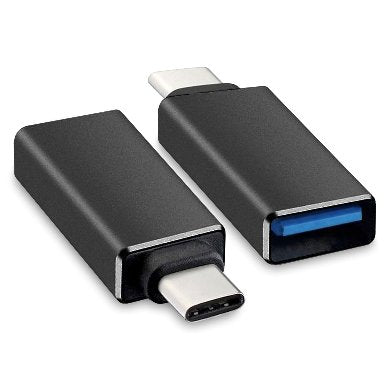 BROBOTIX ADAPTADOR TIPO C MACHO A USB 3.0 HEMBRA, TRANSFERENCIA Y LECTURA DE ARCHIVOS, ADAPTADOR OTG TIPO C A USB TIPO A, COLOR NEGRO