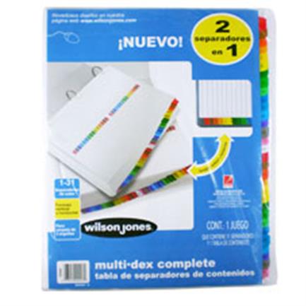 SEPARADOR ACCO 447 MULTIDEX BASIC 31 DIVISIONES