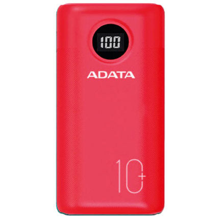 POWER BANK ADATA DIGITAL P10000QCD ROJO 10000mAh