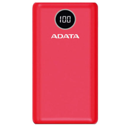 POWER BANK ADATA DIGITAL P20000QCD ROJO 20000mAh