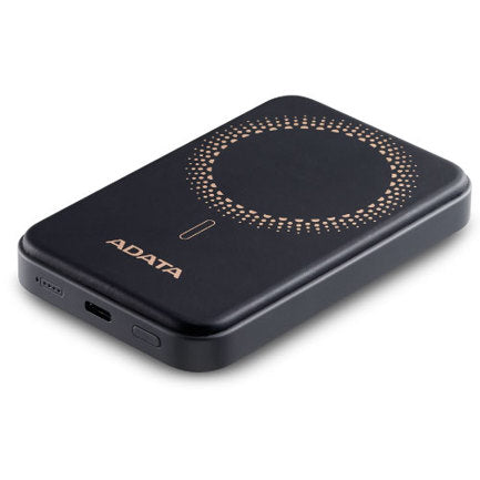 POWER BANK ADATA R100 CARGA RAPIDA Y MAGNETICA INALAMBRICO 10000 MAH NEGRO.