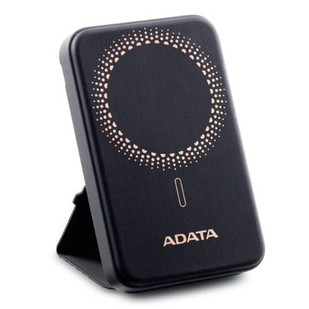 POWER BANK ADATA R100 CARGA RAPIDA Y MAGNETICA INALAMBRICO 10000 MAH NEGRO.