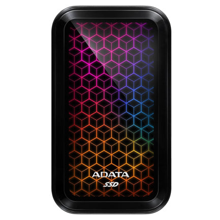 ESTADO SOLIDO EXTERNO ADATA ASE770G RGB 1T USB 3.1 NEGRO