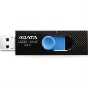 Memoria USB Adata Flash UV320 64GB 3.1 Color Negro-Azul