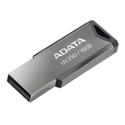 Memoria USB Adata 16 GB UV250 Metálica V2.0 Color Negro-Plata