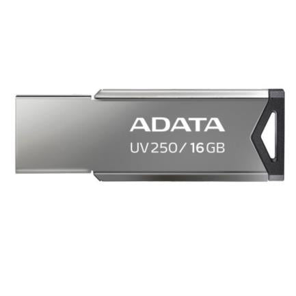 Memoria USB Adata 16 GB UV250 Metálica V2.0 Color Negro-Plata