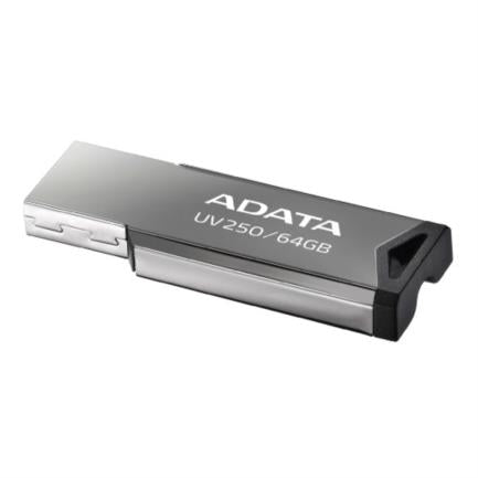 Memoria USB ADATA 64 GB UV250 Color Plata Metalica 2.0