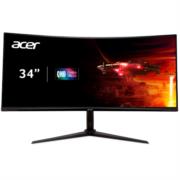 Monitor Acer 34" Gaming Curvo Nitro XZ342CU V3 UHD 3440x1440 VA HDMI 100Hz DP 180Hz AMD Free