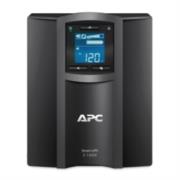 UPS APC 1000VA/600W Pantalla LCD 120V Conexión Inteligente Torre de Onda Sinusoidal Pura 8 Contactos Color Negro