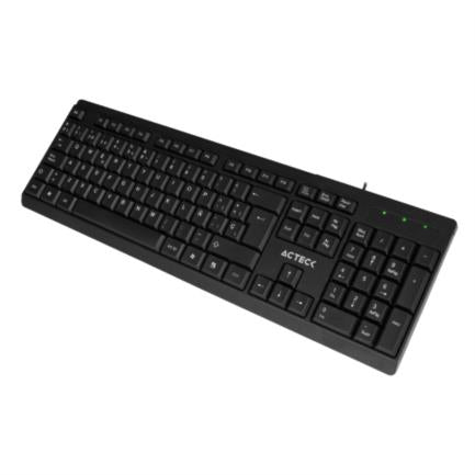 Teclado Acteck Inspire TA210 Alámbrico USB Color Negro