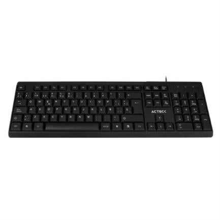 Teclado Acteck Inspire TA210 Alámbrico USB Color Negro