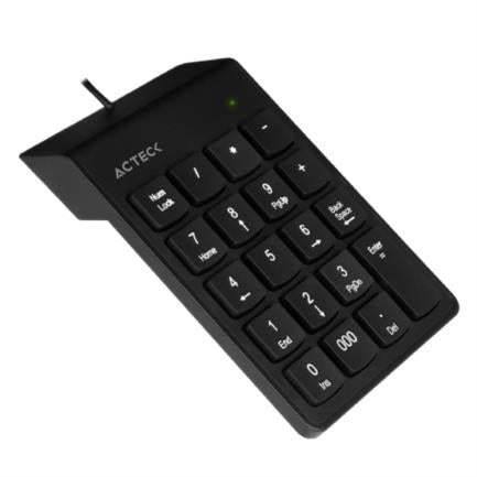 Teclado Numérico Acteck Inspire TN220 Alámbrico Delgado y Compacto USB Color Negro