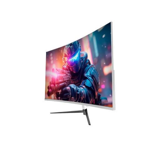 Monitor Balam Rush 27" Gaming Curvo Ultra Earth II MGX27C  FHD 1920x1080 VA 165Hz 1ms HDMI/DP/USB-C 15W/3.5mm Blan