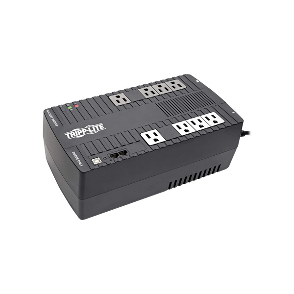 UPS Tripp Lite Interactivo 650VA 325W 8 Tomacorrientes NEMA 5-15R AVR 120V 50/60Hz USB Instalación Pared/Escritorio