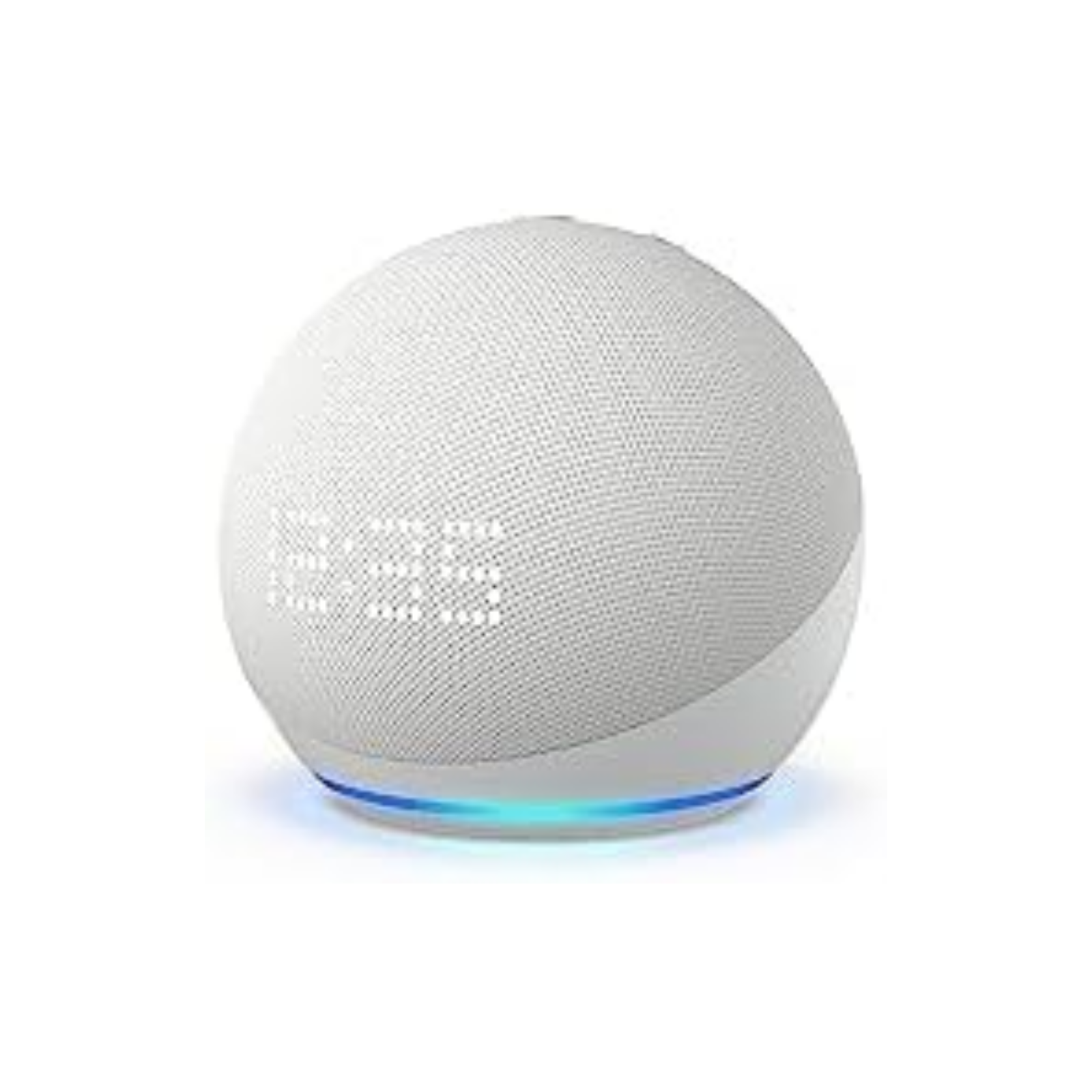 Altavoz Inteligente Amazon Echo Dot 5ta Generación Reloj/Alexa Indicador LED WiFi/Bluetooth Color Blanco Glaciar