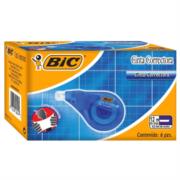 Cinta Correctora BIC 12mx4.2mm Caja C/6 Pzas