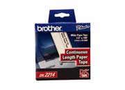 Cinta Etiquetadora Brother DK2214 Papel Negro sobre Blanco de Longitud Continua 12mm 30.48m