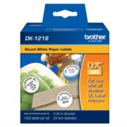 Etiquetas Brother DK1218 Precortada Papel Blanco 24mmx24mm 1000 Etiquetas