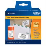 Etiquetas Brother DK1241 Precortada Papel Blanco 101mmx152mm 200 Etiquetas