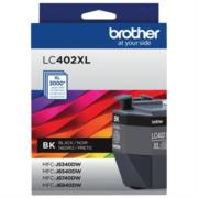 Tinta Brother LC402XL Súper Alto Rendimiento Hasta 3000 Páginas Color Negro