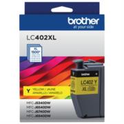 Tinta Brother LC402XL Súper Alto Rendimiento Hasta 1500 Páginas Color Amarillo