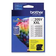 Tóner Brother LC205Y Rendimiento 1200 Páginas MFCJ4420DW/MFCJ4620DW/MFCJ5720DW Color Amarillo