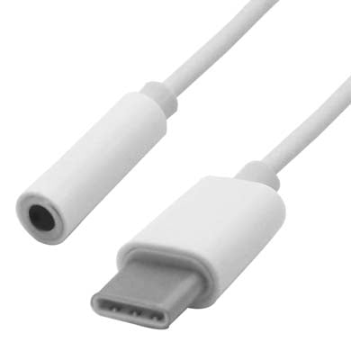 BROBOTIX CONVERTIDOR USB TIPO C A AUDIO 3.5 MM - Adaptador Jack Audifono Microfono Audio Estereo 3.5 mm - 1 Conector Tipo C Macho a 1 Conector 3.5 mm Hembra