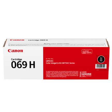 Tóner Canon 069 H Rendimiento 7600 Páginas Negro