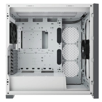 Gabinete Corsair 5000D AirFlow Media Torre EATX ATX mATX ITX Cristal Templado Color Blanco Sin Fan Sin Fuente