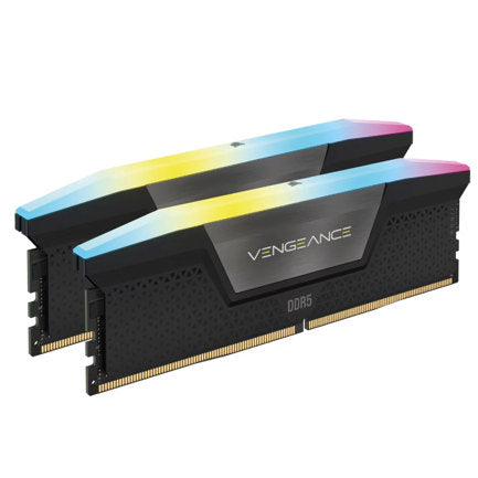 Memoria DIMM DDR5 Corsair (CMH64GX5M2B6000C30) Vengeance RGB 64GB (2x32GB) 6000MHz CL30 Negro