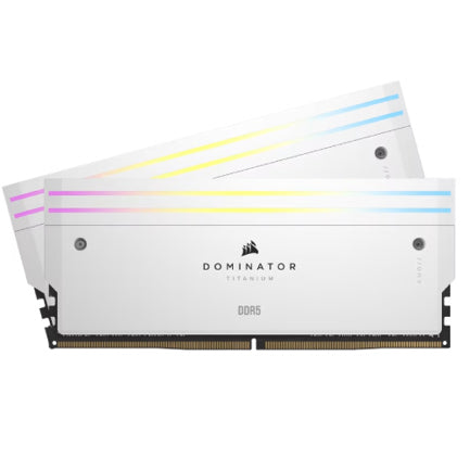 Memoria DIMM DDR5 Corsair (CMP32GX5M2X7000C34W) 32GB (2x16GB) 7000MHz Dominator Titanium Blanco