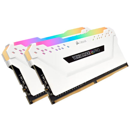 Memoria DIMM DDR4 Corsair (CMW16GX4M2C3000C15W) 16GB (2x8GB) 3000MHz CL16 Vengeance Pro RGB Blanco