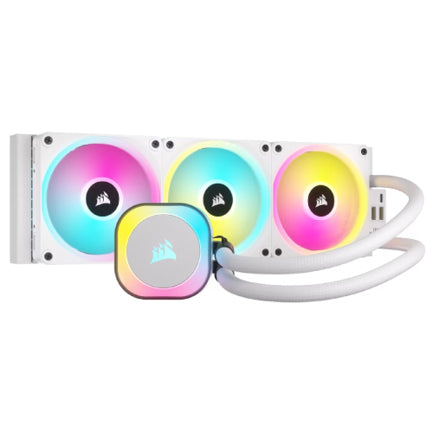 Ventilador para CPU Corsair (CW-9061006-WW) ICUE Link H150I AIO 3Fan 360mm RGB Blanco