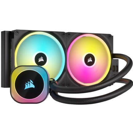 Ventilador para CPU Corsair (CW-9061002-WW) ICUE Link H170I AIO 2Fan 280mm RGB Negro