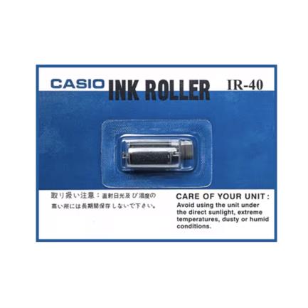 Rodillo Entintador Casio IR40 de 1 color negro para calculadoras con impresor tipo Sumadora